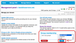 Adding groups for multi-user DNS permissions